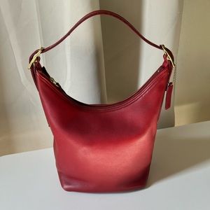 Vintage Coach Legacy West Hobo 9823 Red